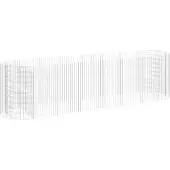 vidaXL Gabion haut-plateau Fer galvanisé 400x100x100 cm