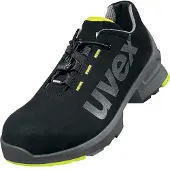 Uvex 1 Chaussures basses S2 noir, jaune largeur 12 Gr. 39