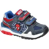 Geox Chaussures Tuono pour garçons, chaussures de sport à semelle adhérente, couleur bleue, pour un usage quotidien