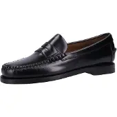 Sebago pour femme. 7001530 Mocassins classiques en cuir Dan noir (38), Plat, 1 à 3 cm, Aucun, Casuel, Fête