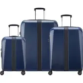 Delsey PARIS trolley Promenade Hard 2.0 Expandable 4 Double Rolls Trolley L / M / S L Navy Blue bleu marine 77cm