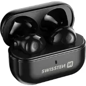 Swissten Minipods Casque Bluetooth TWS, noir 54200100