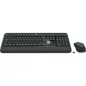 Logitech 920-008676 clavier Souris incluse Universel RF sans fil AZERTY Français Noir, Blanc