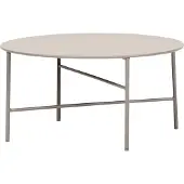 Ebuy24 Pesetos Table de jardin, Ø70 cm, gris.