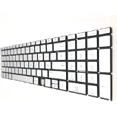 T-ProTek FRANÇAIS - Clavier argenté compatible HP Envy x360 15T-u000