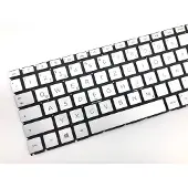 T-ProTek FRANÇAIS - Clavier argent éclairage compatible avec HP Pavilion 15-eg0277ng (301G7EA)