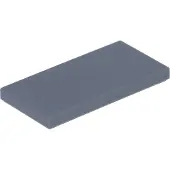 LEGO 100x Carreau 2x4, gris foncé
