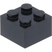 LEGO 50 pièces , pièce c. 3003 en noir