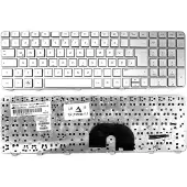 T-ProTek FRANÇAIS - Clavier argenté avec cadre compatible avec HP Pavilion DV6-6000