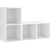 Sonstiges Meubles TV 2 pcs Blanc 72x35x36,5 cm Bois d'ingénierie