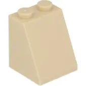 LEGO 50x 2x2x2 brique inclinée, beige