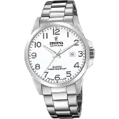 Festina Montre homme suisse bracelet en acier inoxydable argenté D2UF20024/1