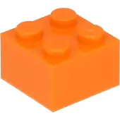 LEGO brique 2x2 3003 - 50 pièces orange