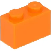 LEGO 250 pièces 3004 Brick 1x2 Part Basic Bricks 250 Orange