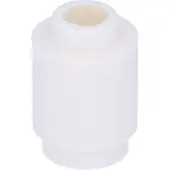LEGO brique ronde 1x1 blanche