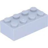 LEGO brique 2x4 3001 - 250 pièces gris bleuté clair