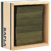 Kapla C40V 40 QUADRATE, plaquettes en bois Vert