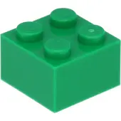 LEGO brique 2x2 3003 - 50 pièces vert