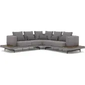 AEA Wohnzimmer Grau Textil Sofa Couch L-Form Designer Luxus Polstersofa