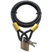 Lynx Antivol à câble pour vélo 10mm x 2,5m universel
