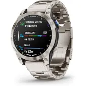 Garmin - 010-02582-51 - D2 Mach 1 - montre intelligente avec bracelet en titane ventilé et bracelet en silicone noir supplémentaire