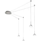 FABAS LUCE Lustre Suspension Isabella Led En Métal Et Méthacrylate 3410-49-212