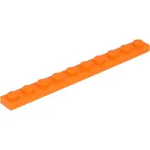 LEGO 1x10 plaques 4477 - 100 pièces orange