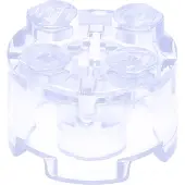 LEGO 250x brique 2x2 avec trou d'axe, transparente