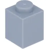 LEGO : 100x Stein 1x1 en 'Light Bluish Gray' (gris bleu clair)