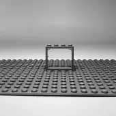 LEGO 1x4x3 Fenêtre Cadre gris transparent pour maison, bâtiment NOUVEAU ! Quantité 10x