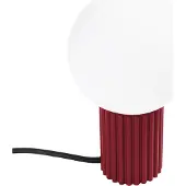 Sollux Lampe à poser HALO bordeaux 1xG9 8W aluminium/verre 19x12x12cm
