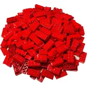 LEGO DUPLO 2x4 briques de base rouge - 3011 NOUVEAU ! Quantité 25x