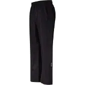 Pro-X Pantalon de pluie elements pour hommes avec fermetures éclair sur toute la longueur, tailles courtes, couleur:noir, taille:25