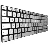 T-ProTek FRANÇAIS - Clavier argenté avec éclairage, sans cadre pour ASUS N550JK