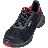 Uvex chaussures basses 1 G2 S1P noir, rouge largeur 12 T. 42