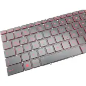 T-ProTek FRANÇAIS - Clavier rouge éclairage compatible avec MSI GF66 Katana 12UG-449