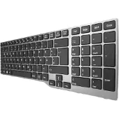 T-ProTek Clavier DEUTSCHLANGE cadre argent,Trackpoint pour Fujitsu LifeBook E754 VFY:E7540MXU21DE