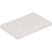 LEGO 50 plaques de construction, 4x6, blanc