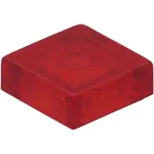 LEGO 1000 pièces carreaux 1x1, rouge transparent