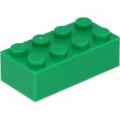 LEGO brique 2x4 3001 - 50 pièces vert