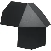 Sollux Applique TRE noir 2xG9 8W acier 8x30x30cm