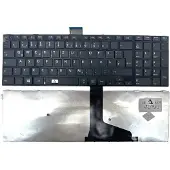 T-ProTek FR - Noir Clavier avec cadre sans éclairage compatible avec Toshiba Satellite E55DT-A