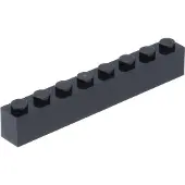 LEGO 100 pièces 3008 Brick 1x8 Part Basic Bricks 100 Noir