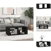vidaXL Table basse noire 100x50x36 cm Bois composite - Tables basses