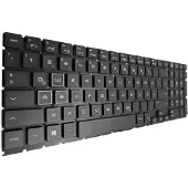 T-ProTek Clavier FRANÇAIS Noir compatible avec HP Omen 15-dc1001ng 6AV14EA