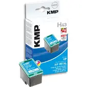 KMP 1707,4351 H43 Tintenpatrone color komp. mit HP CB 338 EE Nr. 351XL