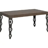 Itamoby Table Extensible 90X160/264 Cm Karamay Noyer Structure Anthracite