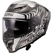 LS2 Ff807 Dragon Enthum Full Face Helmet Noir,Gris 3XL