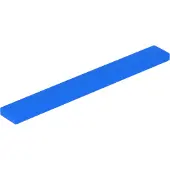 LEGO 1x8 carreaux 4162 - 10 pièces bleu