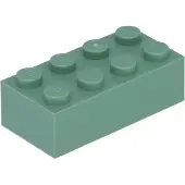 LEGO brique 2x4 3001 - 250 pièces vert sable